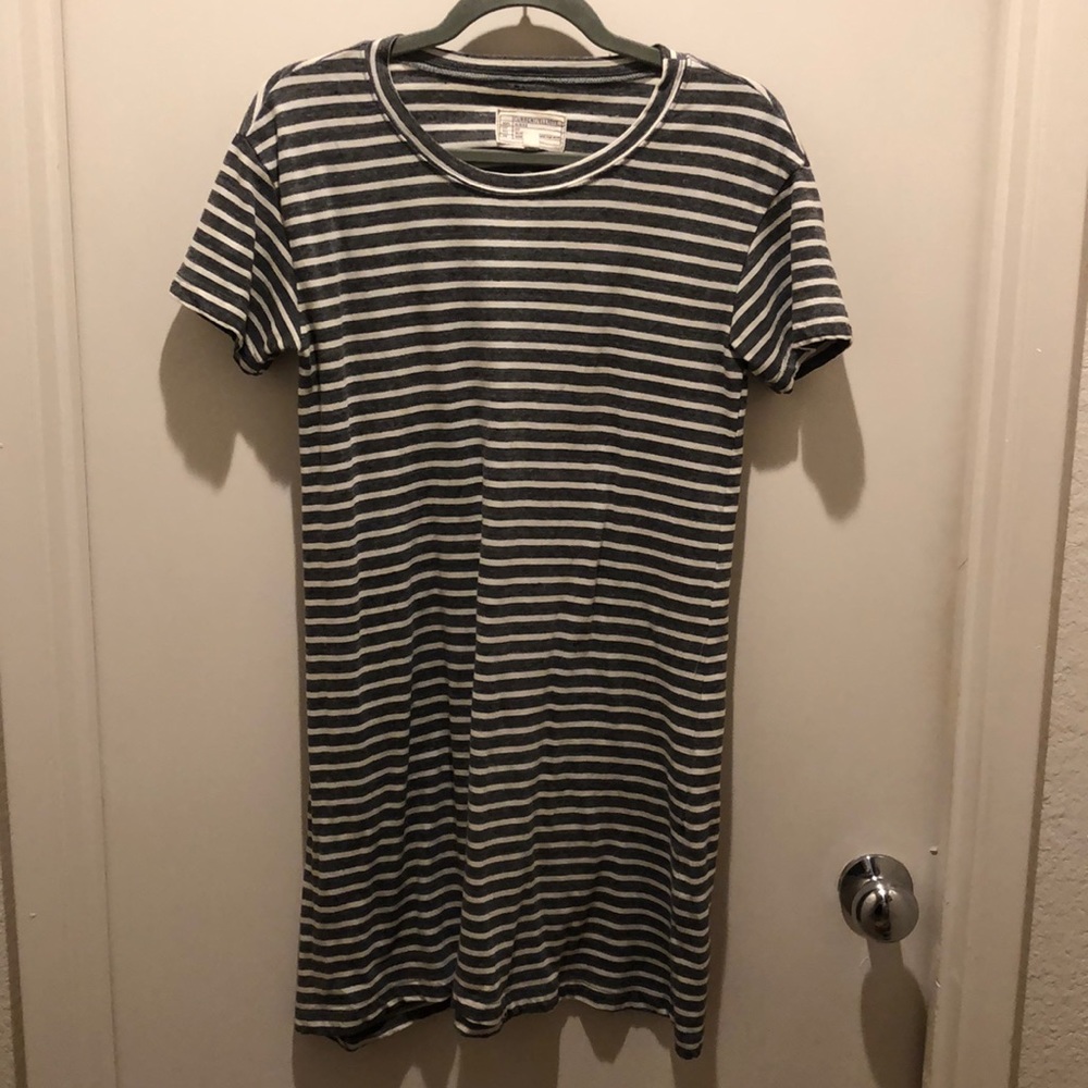 Current/Elliott striped knit T-shirt dress